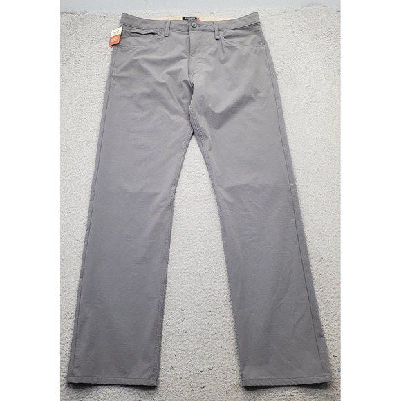 Dockers Other - DOCKERS Pants Mens 34x32 Gray Straight‎ Fit Performance Security Pockets Hiking
